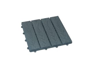 HOME DELUXE Dalles clipsables en composite »BAVARO PREMIUM« (1m², anthracite)