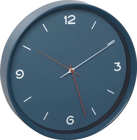 TFA Dostmann Horloge murale 60.3056.06 à quartz 30.9 cm x 50 mm bleu pétrole