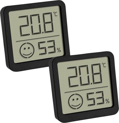 TFA Dostmann 2-pack Thermo-hygromètre noir 30.5053.01.02