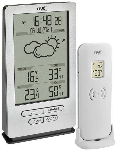 TFA Dostmann Station météo radiopilotée XENA 35.1162.54 Prévisions météorologiques 12 à 24 heures