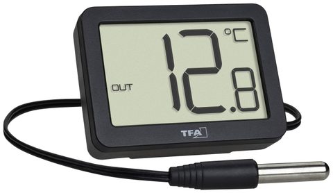 TFA Dostmann TFA - Thermometer - digital - Schwarz Thermomètre noir 30.1066.01
