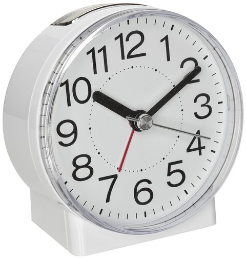 TFA Dostmann 60.1037.02 à quartz Réveil blanc Heures de réveil 1