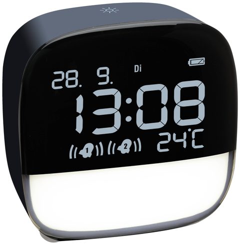 TFA Dostmann 60.2034.06 à quartz Réveil bleu nuit Heures de réveil 2