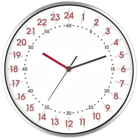 TFA Dostmann Horloge murale 60.3069.02 à quartz 30.4 cm x 48 mm aluminium