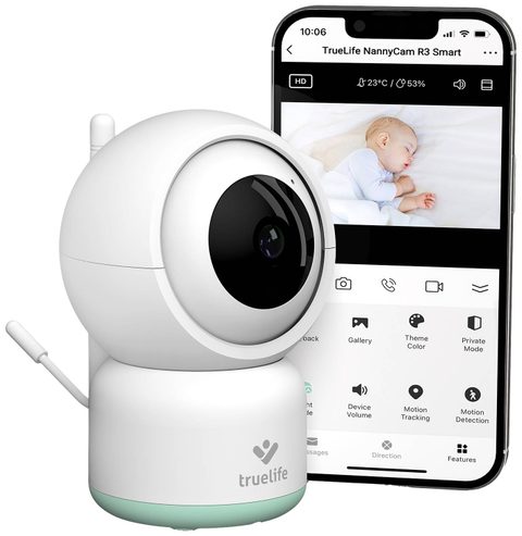 TrueLife NannyCam R3 Smart Moniteur vidéo numérique pour bébé 1 pcs