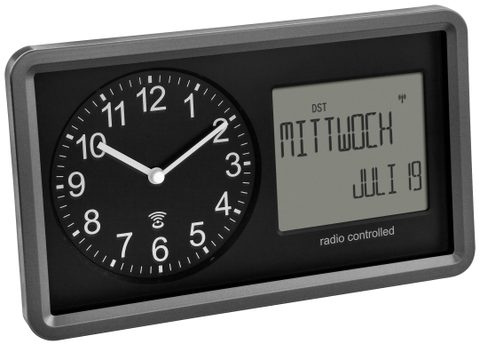 TFA Dostmann Horloge radiopilotée 60.3552.01 radiopiloté(e) 25.4 cm x 4.4 cm x 15.2 cm