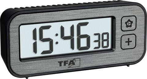 TFA Dostmann 60.2039.10 à quartz Réveil gris Heures de réveil 1