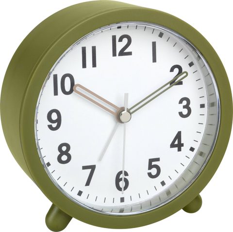 TFA Dostmann 60.1043.04 à quartz Réveil olive, vert Heures de réveil 1 mécanisme dhorloge silencieux