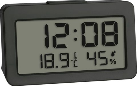 TFA Dostmann 60.2045.10 à quartz Réveil gris Heures de réveil 1
