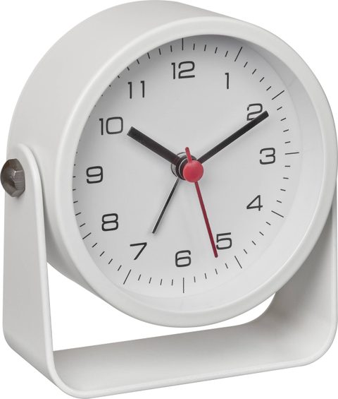 TFA Dostmann 60.1042.02 à quartz Réveil blanc Heures de réveil 1 mécanisme dhorloge silencieux