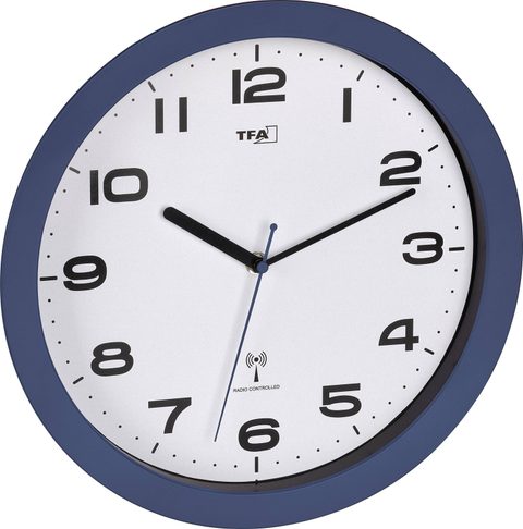 TFA Dostmann Horloge murale 60.3554.05 radiopiloté(e) 50 mm x 320 mm