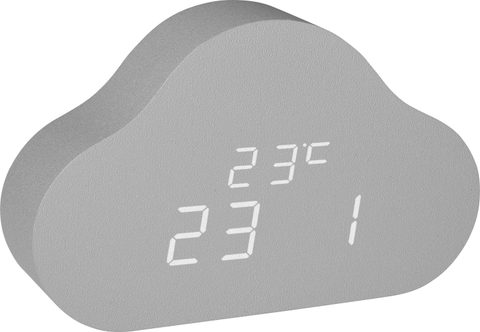 TFA Dostmann 60.2040.15 à quartz Réveil pour enfants gris Heures de réveil 1