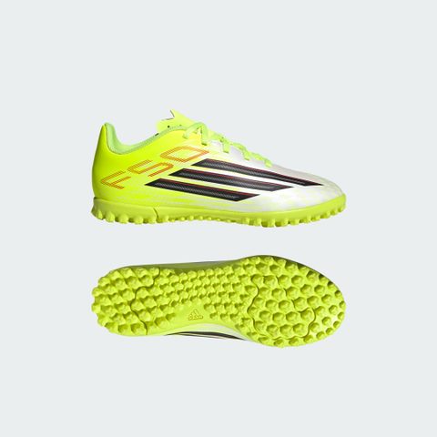 adidas Chaussure De Football Enfants F50 Club Turf Team Solar Yellow 2 / Core Black / Lucid Red pour enfant