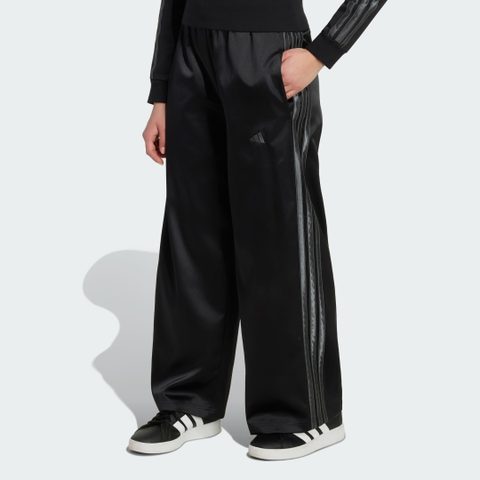 adidas Pantalon Satin Jambes Larges Black / Grey Six pour enfant