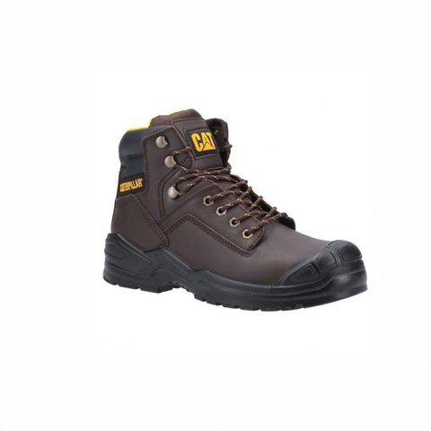 Caterpillar Chaussure de sécurité haut Striver Bump Marron T46