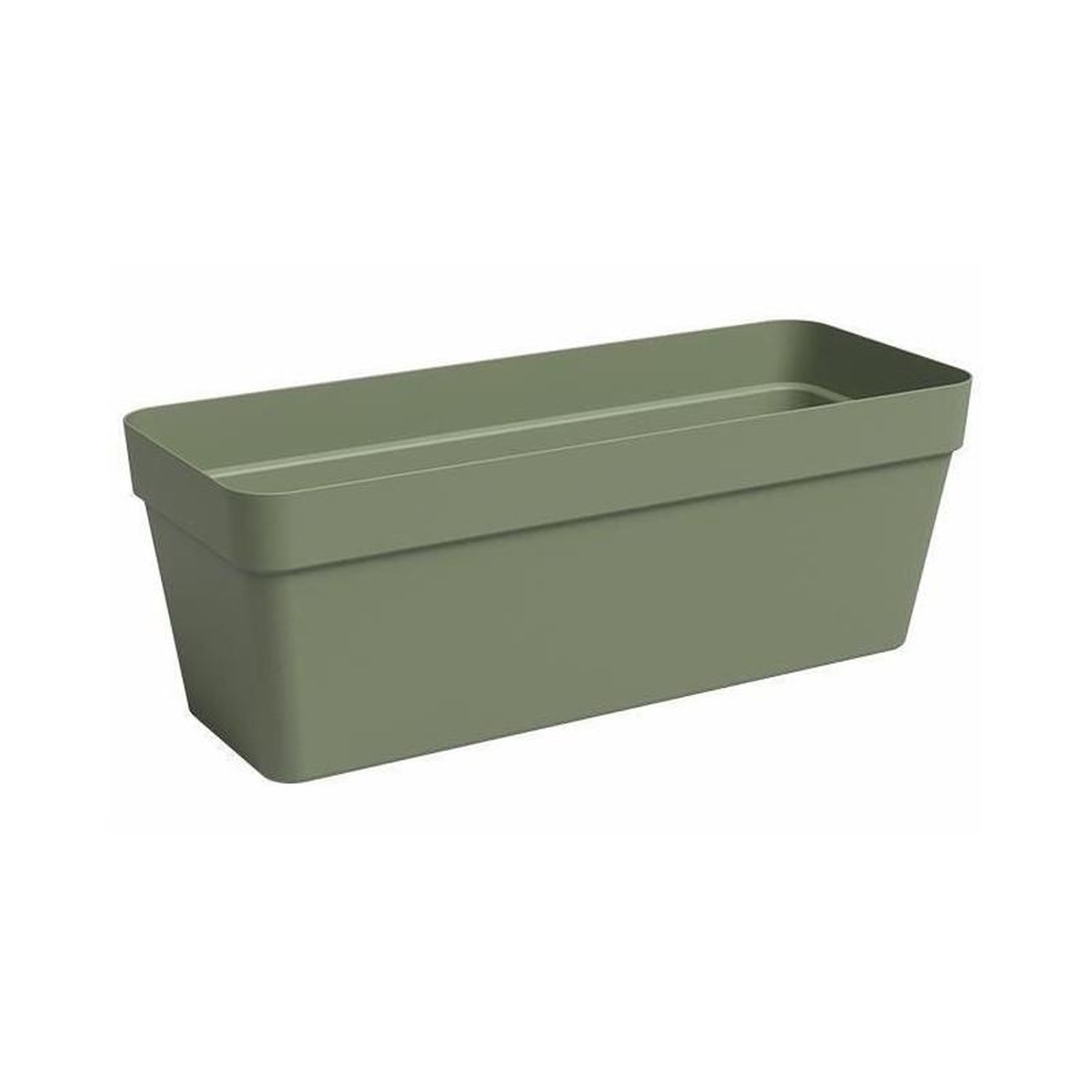 Artevasi Jardinière CAPRI - Plastique - Vert cendre - Rectangulaire - L49 9 x P20 x H18 1cm