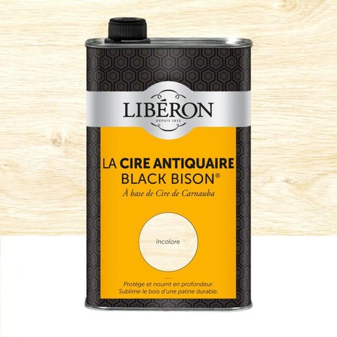 Liberon Cire liquide antiquaire black bison pour meubles incolore 500ml
