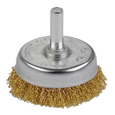 Kreator Brosse métallique rotative laiton soucoupe Ø 50 mm