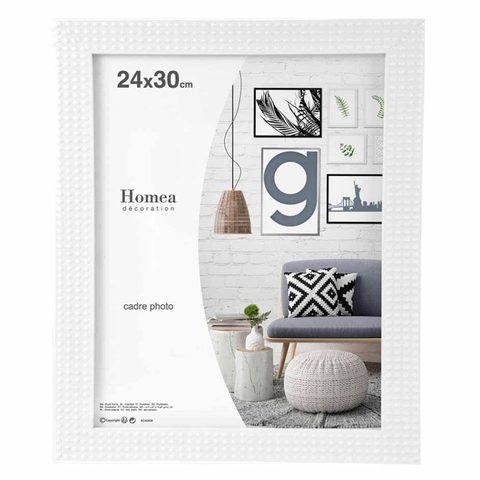 Homea Cadre Photo Déco Esprit Matière 24x30cm