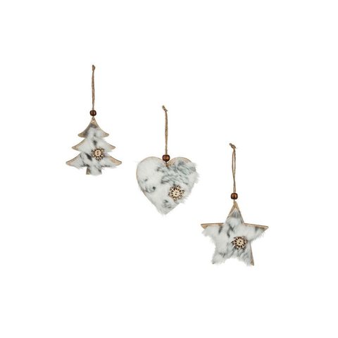 Feeric Light & Christmas Sujet de Noël 3 Formes Bois 22cm
