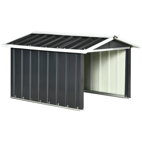 Outsunny Abri de jardin pour tondeuse à gazon robot-tondeuse - garage tondeuse robot - tôle acier ondulé