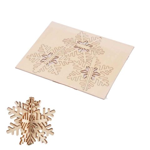 Artdesign Puzzle 3D à Personnaliser Flocon de Noël 8cm