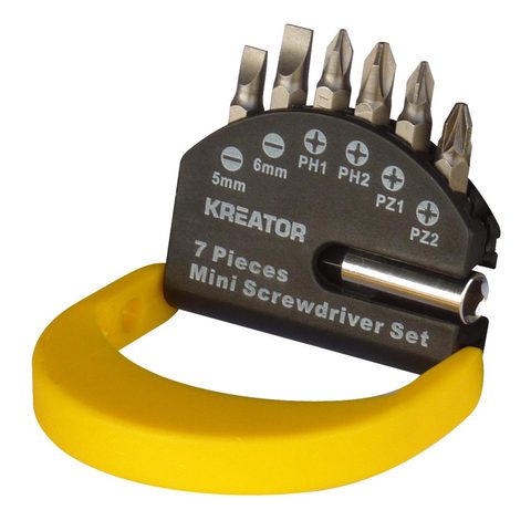 Kreator Jeu de 6 embouts de vissage (Torx 25mm) avec son porte-embouts