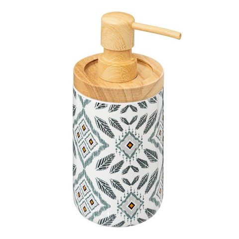 5Five Distributeur de savon pour salle de bains motifs apaches et bambou