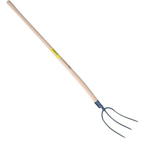 Outils Perrin Fourche à foin à douille 3 dents emmanché