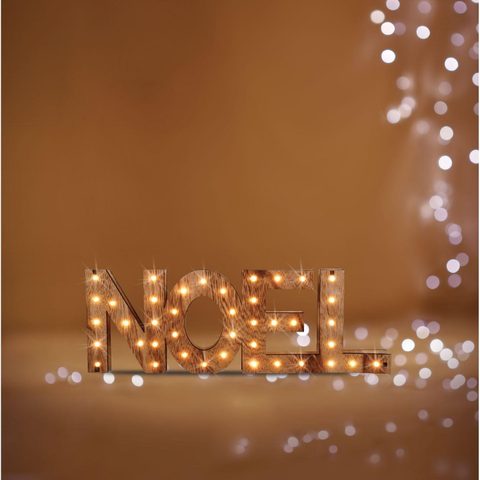 Feeric Light & Christmas Décoration lumineuse lettres Noël - 44 x 3 x 15 cm