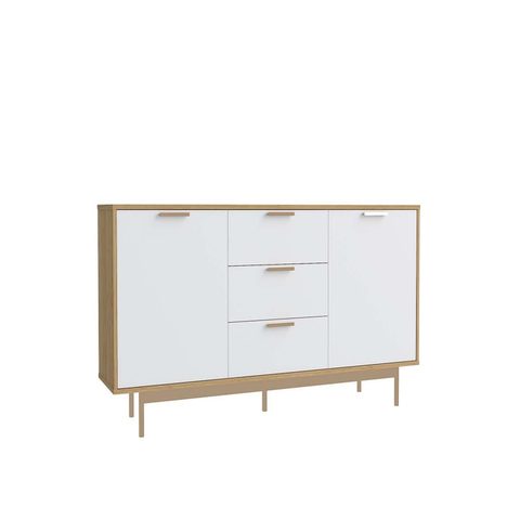 Concept Usine Buffet scandinave blanc et bois naturel FYN