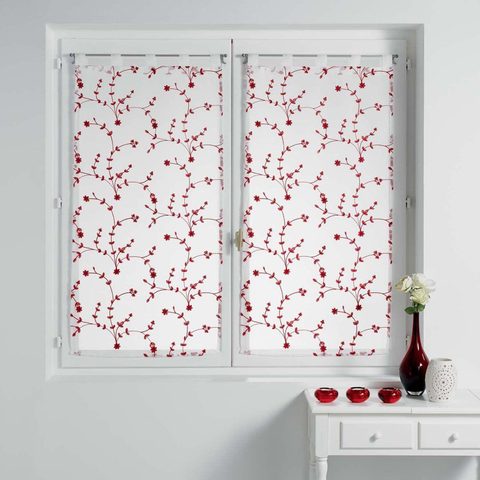 Douceur d'Intérieur Paire de voilages petite fleur 60x120cm