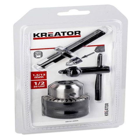Kreator Mandrin à clé 13 mm avec adaptateur SDS