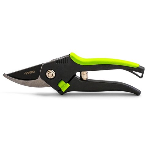 Vito Sécateur de Jardin manuel 20 cm Ciseaux Jardinage Lame Acier Carbone