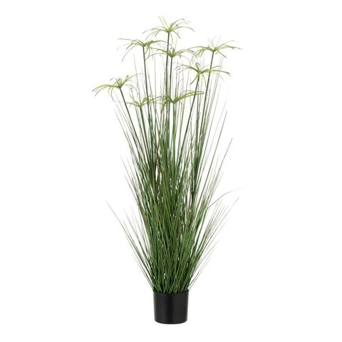 J-line Plante Artificielle Cyperus Alternifolius 8 Têtes 132cm