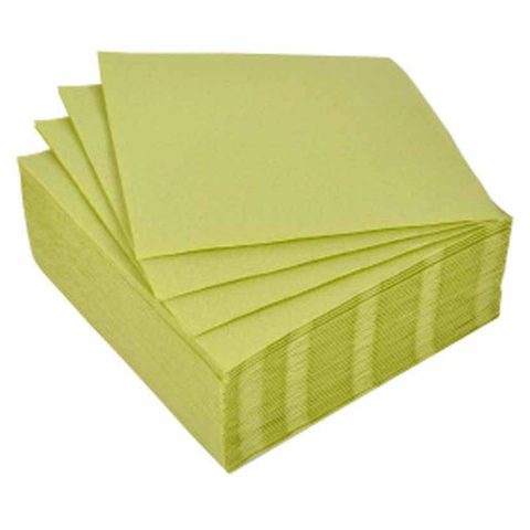 Homea Lot de 40 Serviettes en Papier Vitamine 25x25cm Tilleul