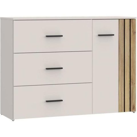 Market24 Commode - 3 tiroirs - Cachemire - L120 x P41x H90 cm - WAIKATO