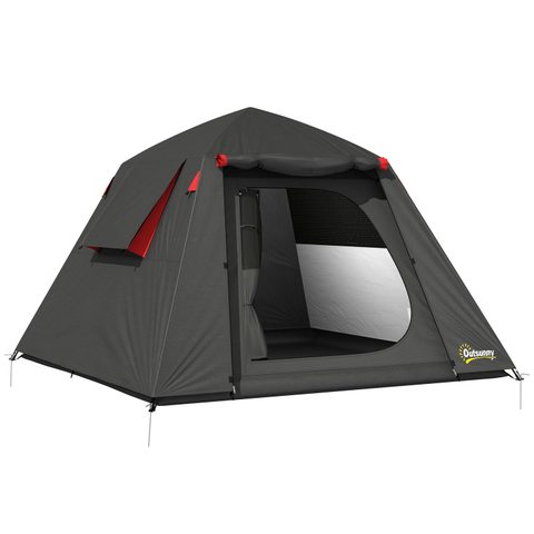 Outsunny Tente camping dôme 2 pers. imperméable 3000mm - 2,1x2,1x1,5m