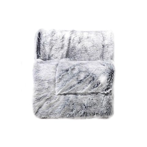 Douceur d'Intérieur Plaid imitation fourrure antartic 125x150cm