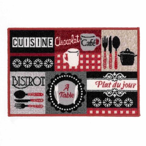 Douceur d'Intérieur Tapis de cuisine digital menu 50x80cm