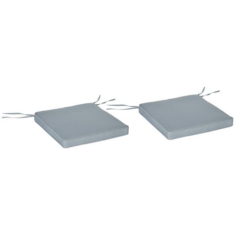 Outsunny Lot de 2 chaise GENERIQUE exterieur non pliable en plastique