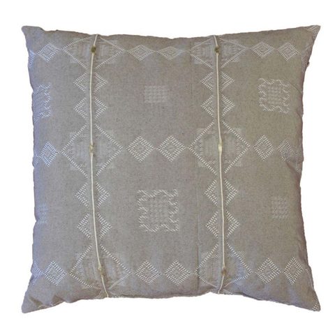 Douceur d'Intérieur Coussin déco jacquard mathis 40x40cm noisette