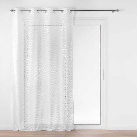 Douceur d'Intérieur Rideau voilage à œillets maille odilia 140x280cm