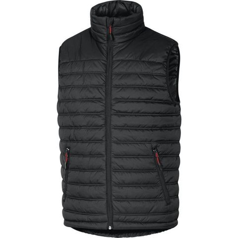 Delta Plus Gilet doudoune sans manche en polyamide ripstop enduit PU noir rouge TL GDOONNRGT