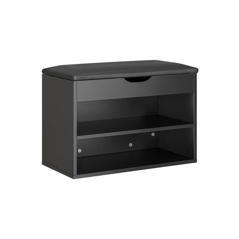 Sobuy Banc Rangement Chaussures Noir 60x30x43cm FSR25-SCH