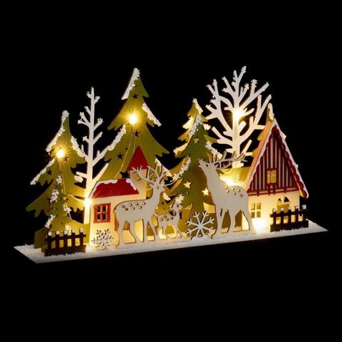 Feeric Light & Christmas Village de Noël Led Lumineux 30cm