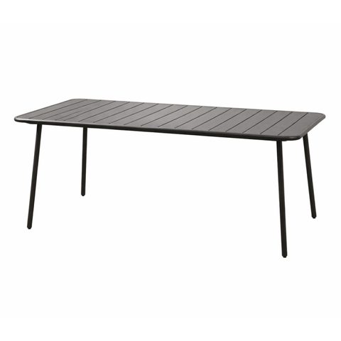 Concept Usine Table de jardin 6 places 160cm foncé BERGAME