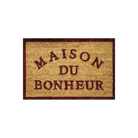 Douceur d'Intérieur Paillasson en coco maison bonheur 40x60cm