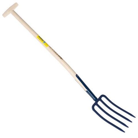 Outils Perrin Fourche à bêcher à soie 4 dents 30 manche béquille tournée