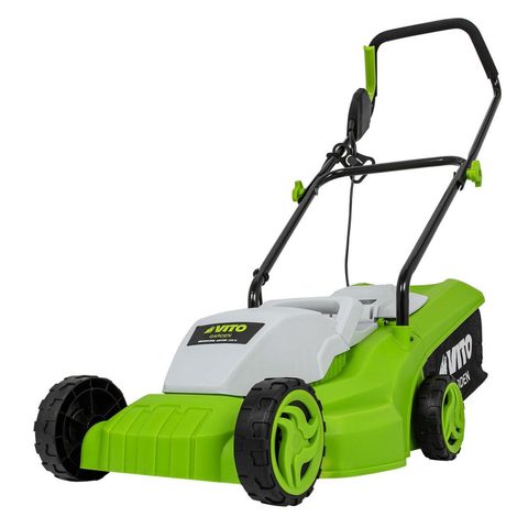 Vito Tondeuse electrique 1200W Surface 300M2 Coupe 32 cm 3 Hauteur de coupe 20-65 mm Bac 30L